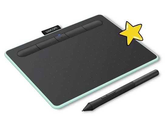 Tableta grafica Wacom Intuos S bluetooth Pistachio